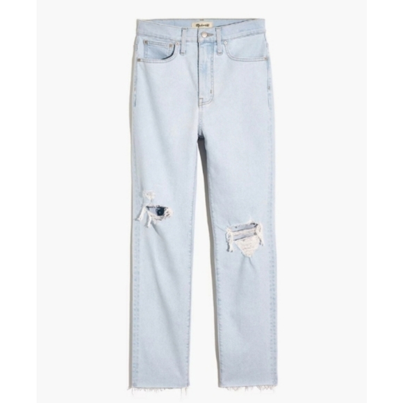 Madewell Denim - The Momjean in Harman Wash: Raw-Hem Edition